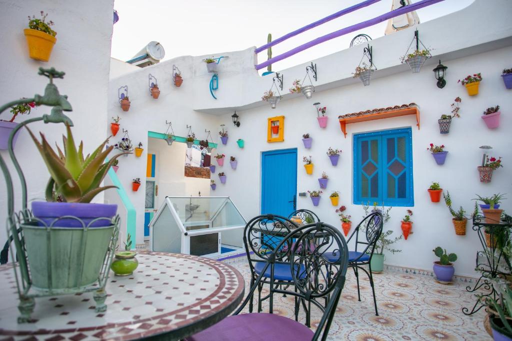 Patio nebo venkovní prostory v ubytování Afra House