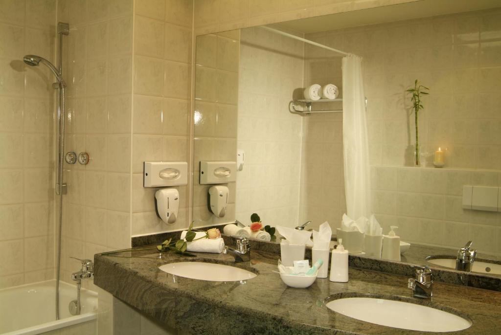 Koupelna v ubytování QU Hotel Augsburg