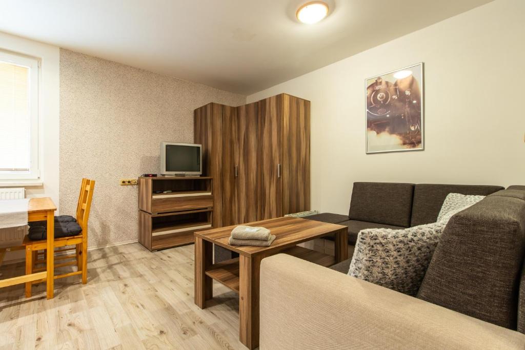 TV a/nebo společenská místnost v ubytování Restaurace penzion Pod Šumárníkem
