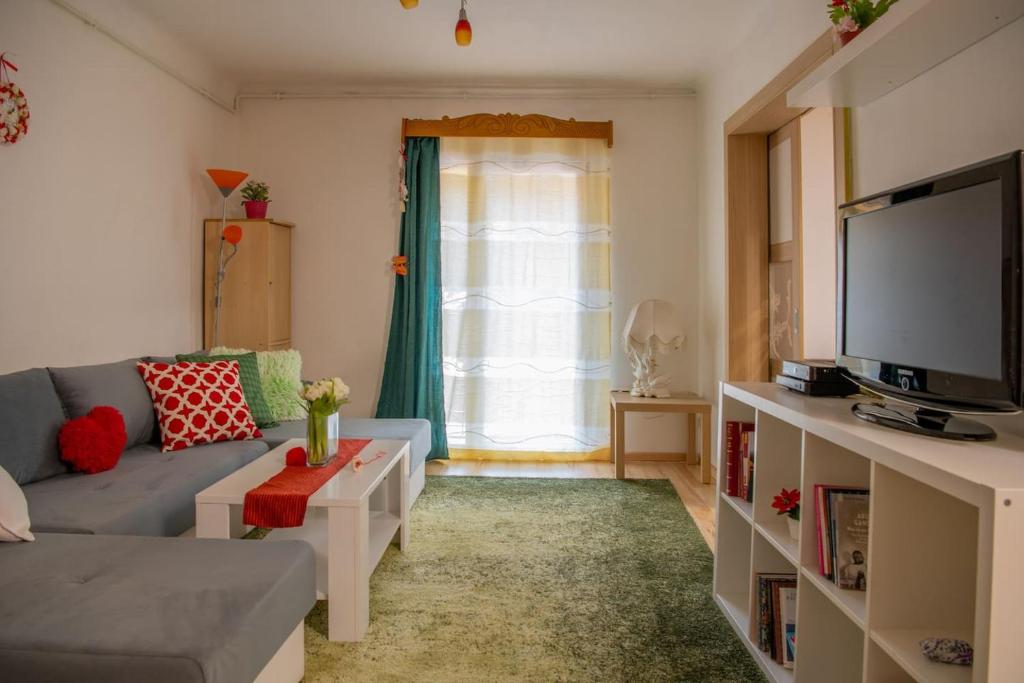 TV a/nebo společenská místnost v ubytování BuBu- Budapest Butterfly's