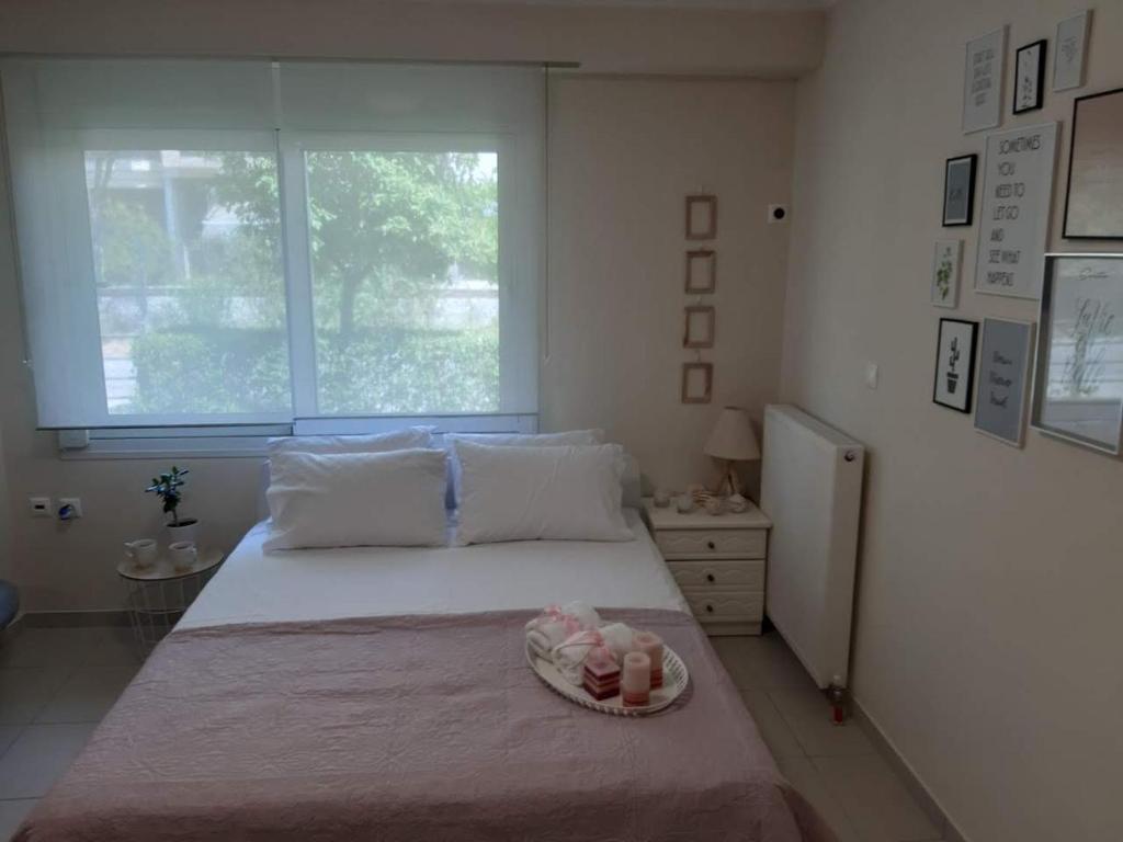 Postel nebo postele na pokoji v ubytování Perfect Location το τέλειο μέρος για τις αποδράσεις σας!!!