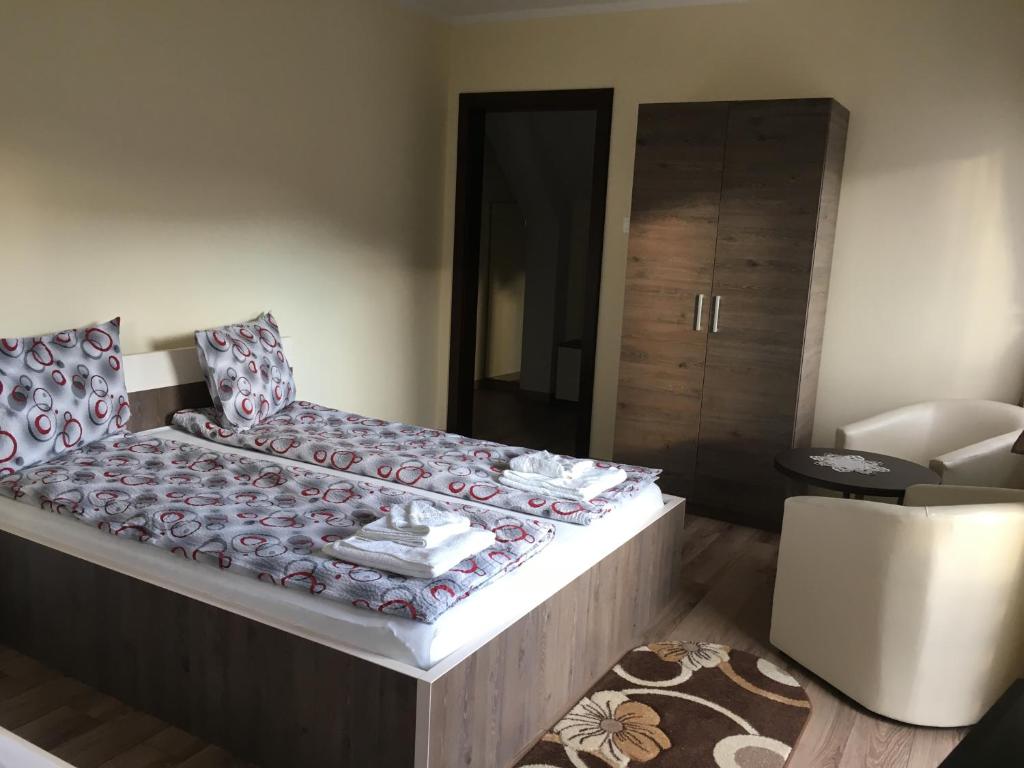 Letto o letti in una camera di Farkas Panzió