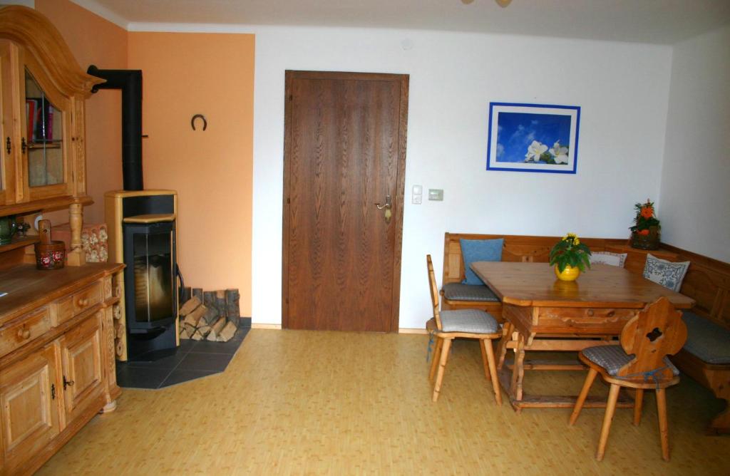 Kuchyň nebo kuchyňský kout v ubytování Gästehaus Horizont