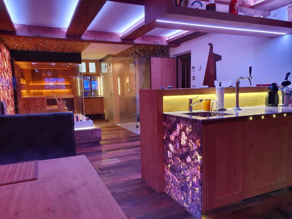 Lounge alebo bar v ubytovaní Ski apartment St. Johann in Tirol, Kitzbuheler Alpen