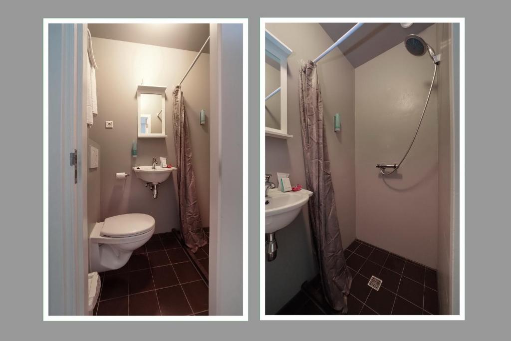 Koupelna v ubytování Hotel Zeespiegel