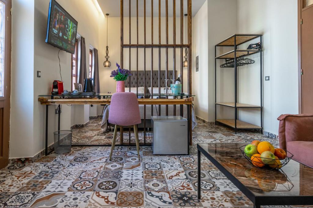 Kuchyň nebo kuchyňský kout v ubytování Casa Poli Suites