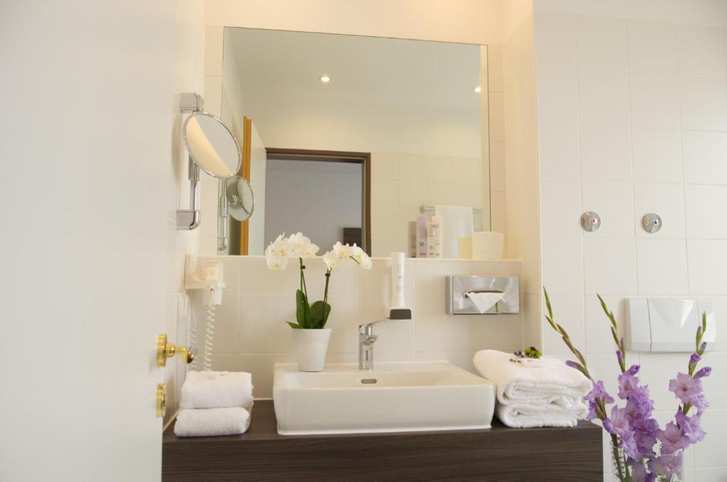 Koupelna v ubytování Lizz Hotel Munich