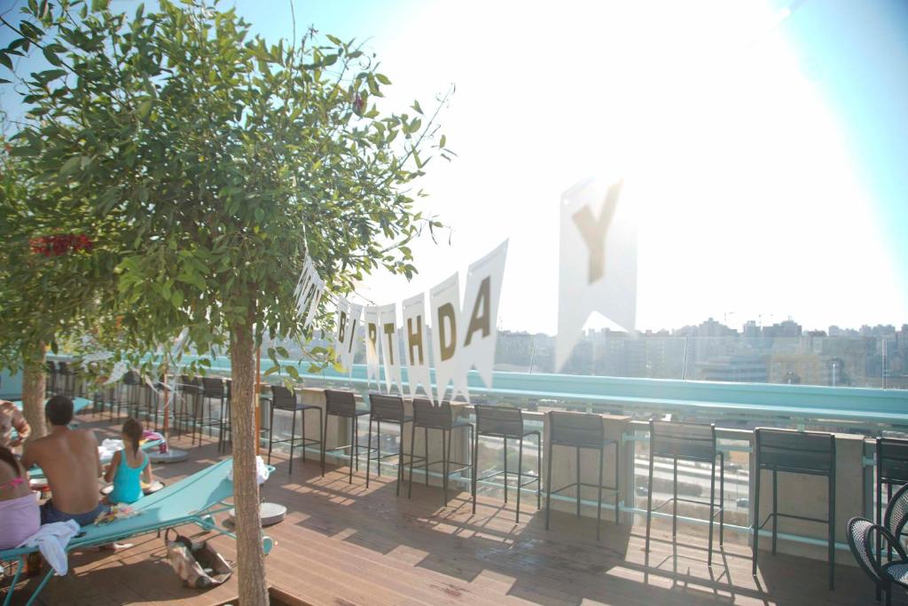 Balkón nebo terasa v ubytování Bossa Nova Beirut Hotel
