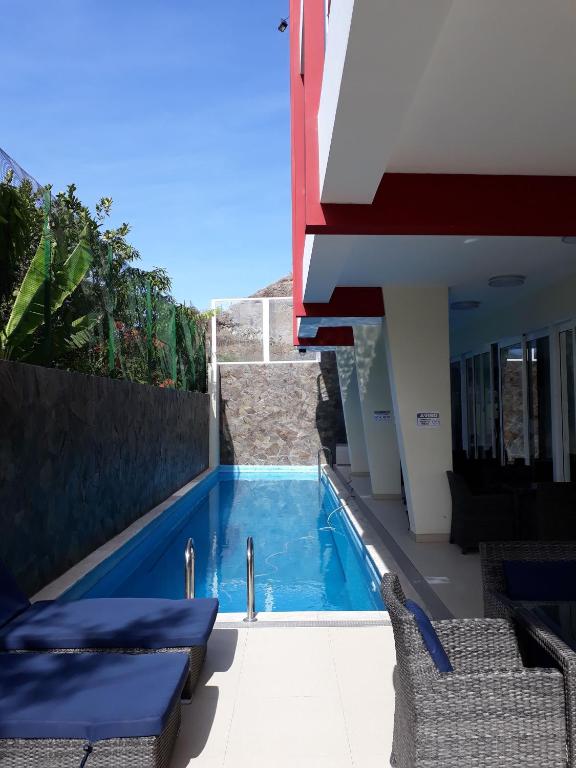 Bazén v ubytování Blue Marlin Hotel nebo v jeho okolí