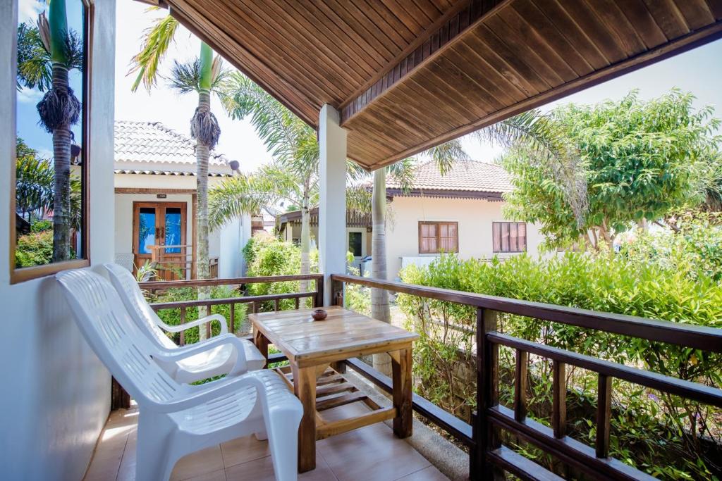 Balkón nebo terasa v ubytování Baan Rabieng Resort