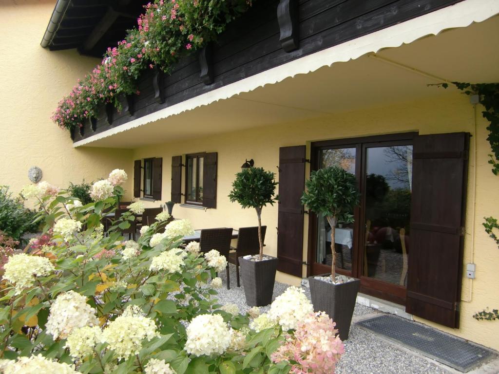 Balkón nebo terasa v ubytování Hotel Garni Zeranka