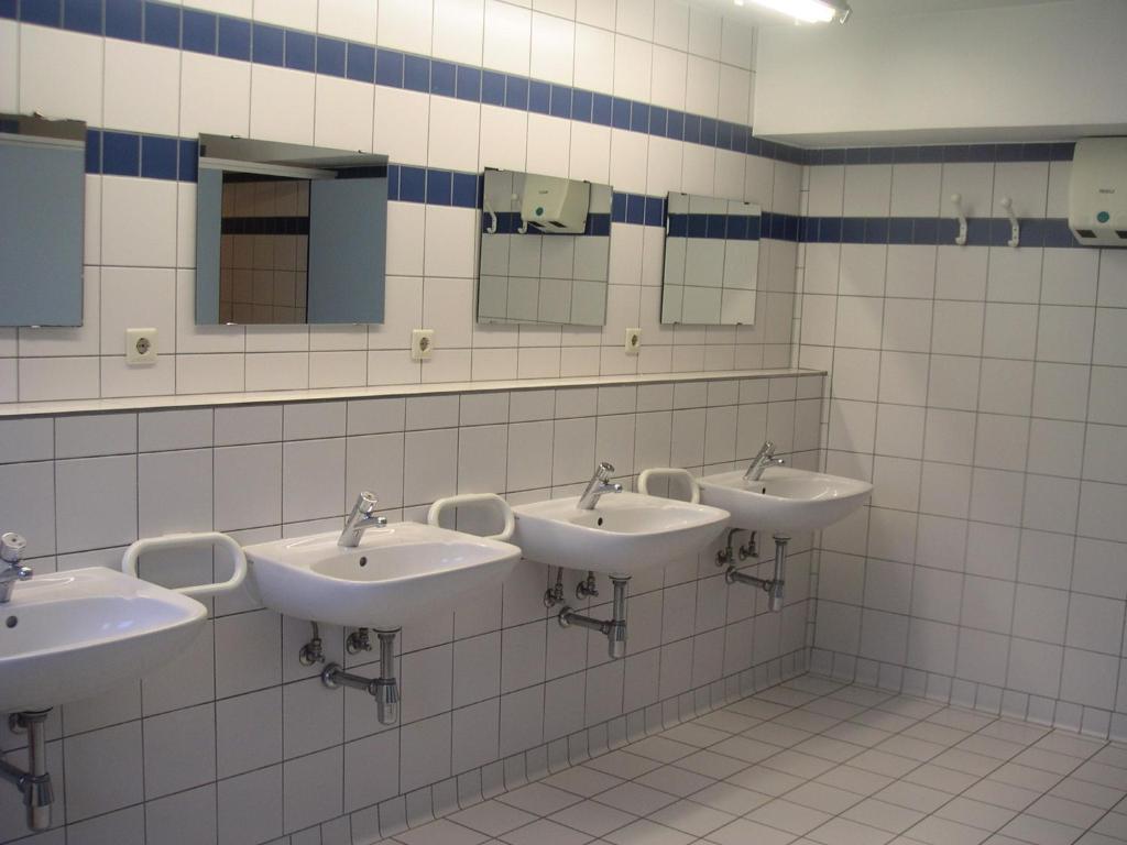 Koupelna v ubytování Camping Kaul