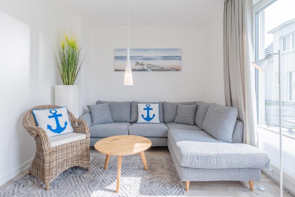 Posezení v ubytování Strandhäuser