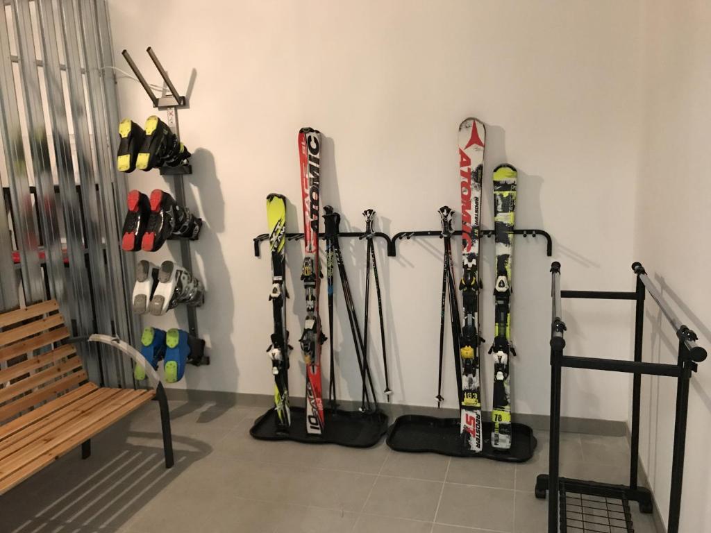 Fitness centrum a/nebo fitness zařízení v ubytování Penthouse Skyview im Natur-Erlebnispark Bad Kleinkirchheim