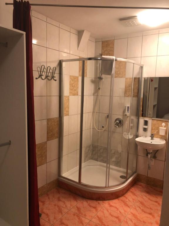 Koupelna v ubytování Center Rooms Villach