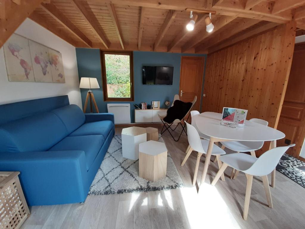 Chalet calme et cosy entre terre et mer - 一居室小木屋