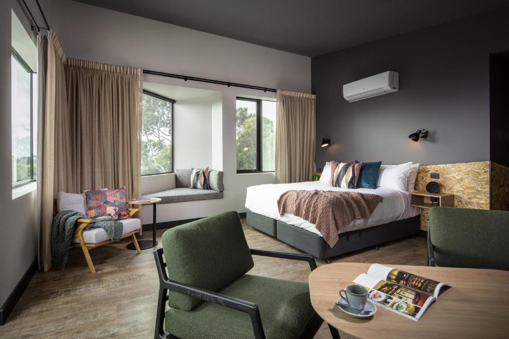 Postel nebo postele na pokoji v ubytování Marion Hotel