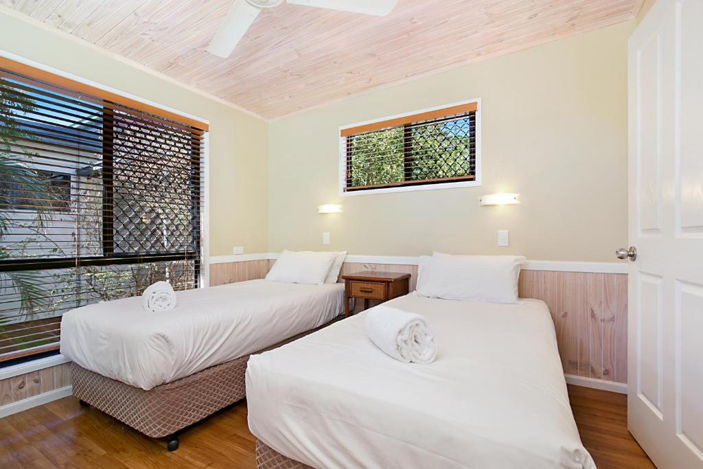 Postel nebo postele na pokoji v ubytování South Gladstone Motel