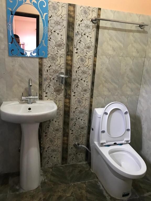Koupelna v ubytování Hotel Brisha Sarangkot