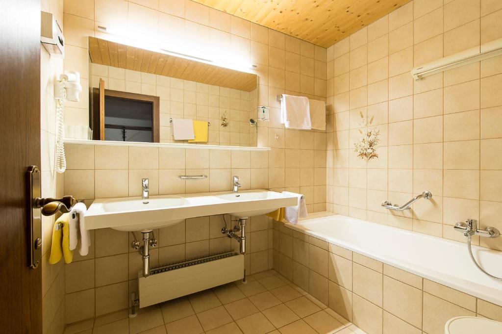 Koupelna v ubytování Appartementhaus Holiday