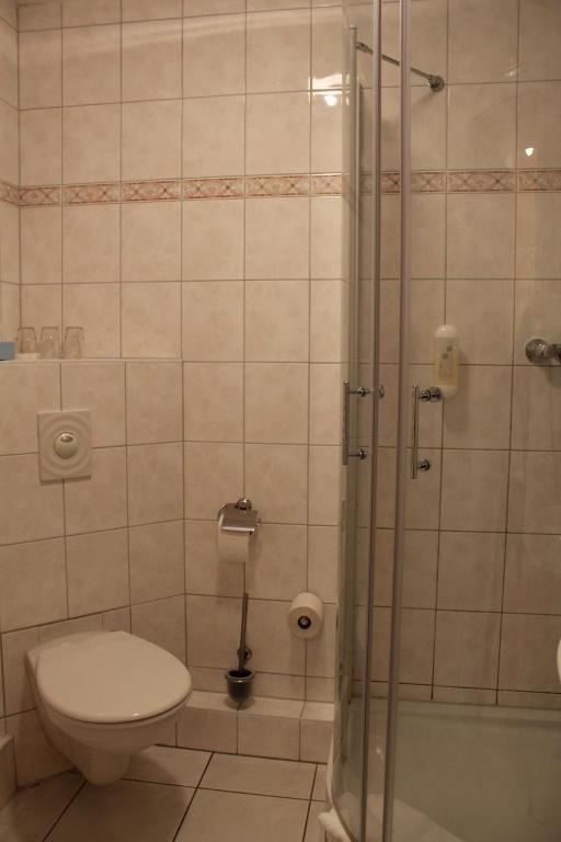 Koupelna v ubytování Hotel Stolteraa