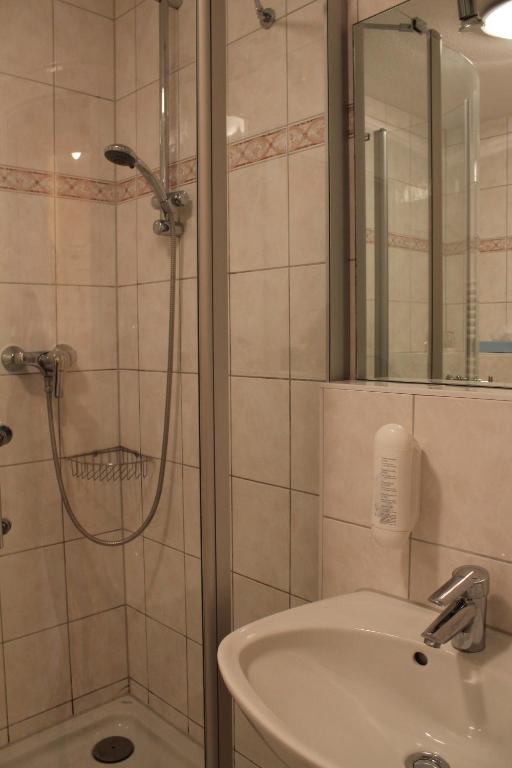 Koupelna v ubytování Hotel Stolteraa