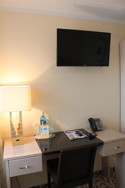 TV a/nebo společenská místnost v ubytování Hotel Stolteraa