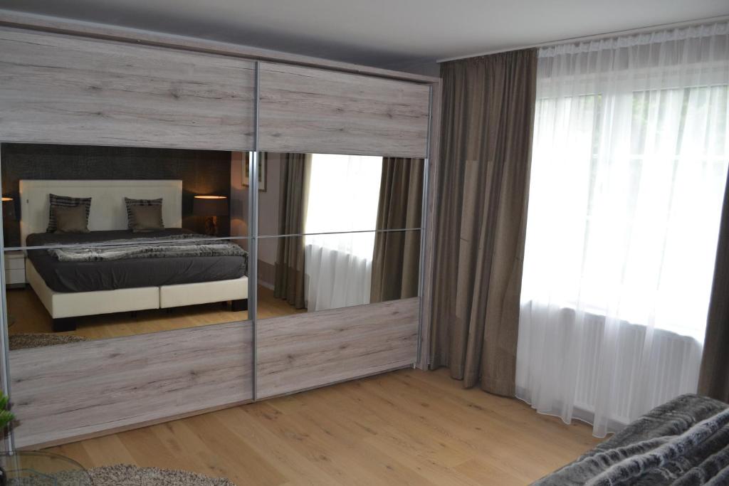Postel nebo postele na pokoji v ubytování Waldstudio Comfort