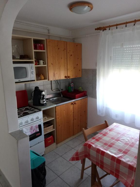 Kuchyňa alebo kuchynka v ubytovaní Karos Centrál Apartmanház