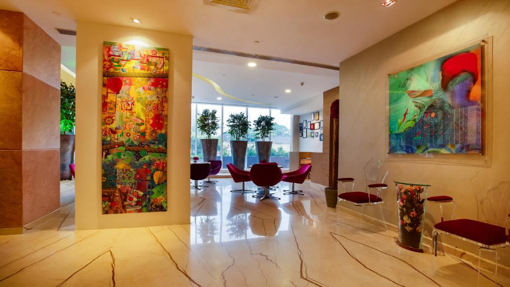Posezení v ubytování E Hotel
