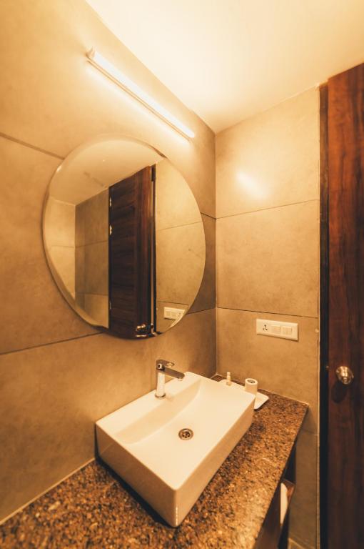 Koupelna v ubytování Hotel Antra Inn