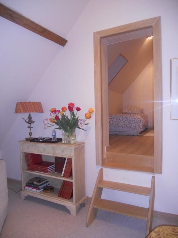 Postel nebo postele na pokoji v ubytování Les Vieux Guays
