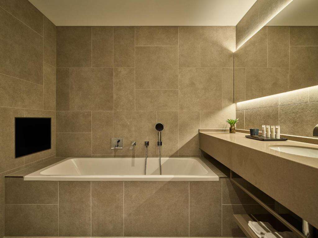 Salle de bains dans l'établissement Hotel de Blanke Top