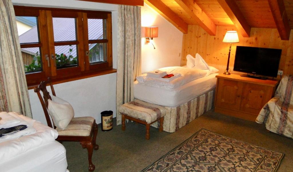 Postel nebo postele na pokoji v ubytování Haus 7 Stuben