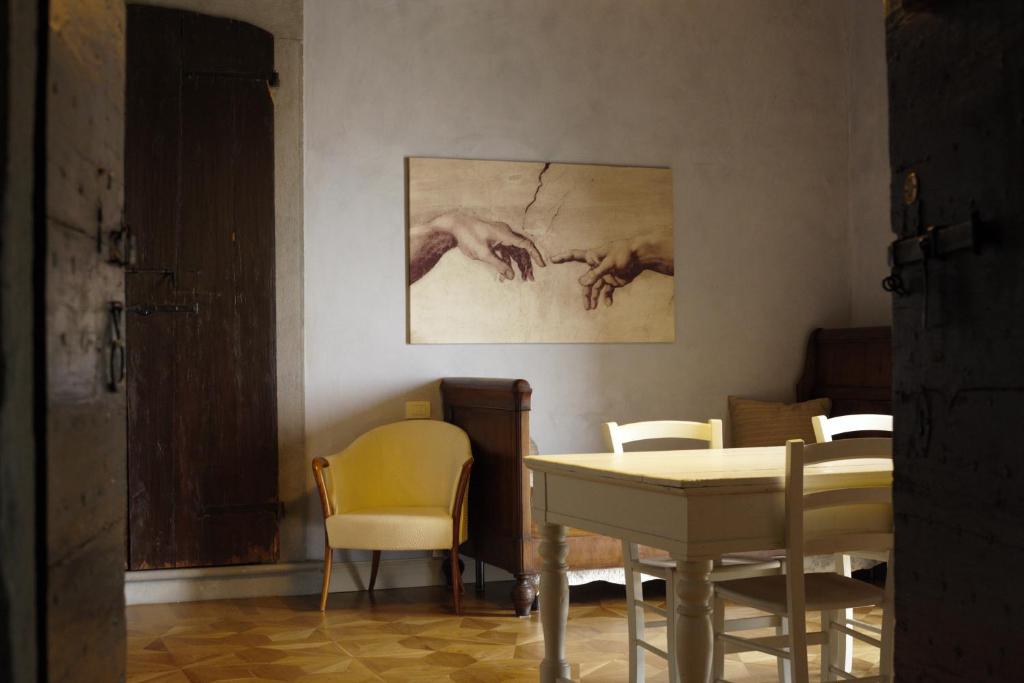 Area soggiorno di B&B Dimora Delle Donnole Bergamo Alta