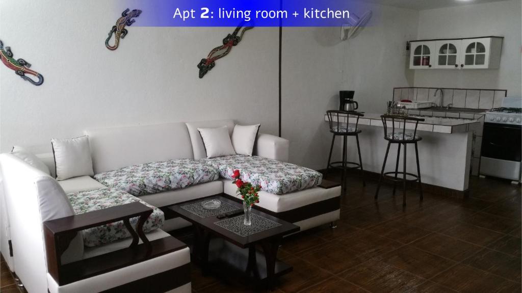 Kuchyň nebo kuchyňský kout v ubytování Barracuda apartments