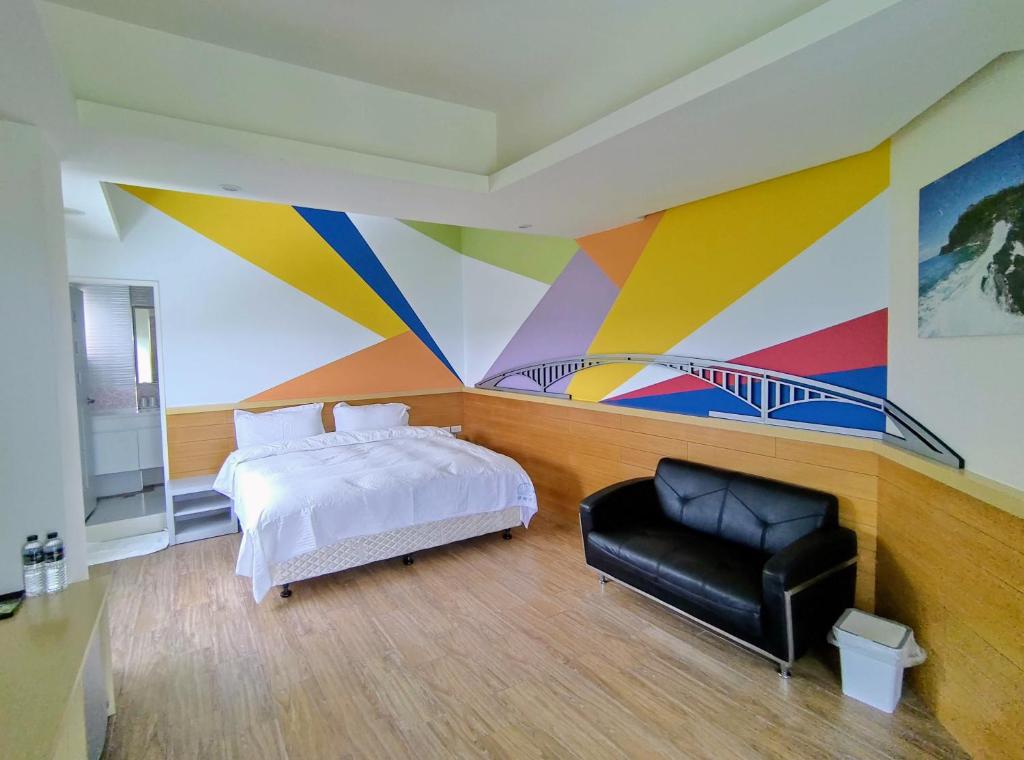 Postel nebo postele na pokoji v ubytování Shell Sand Homestay