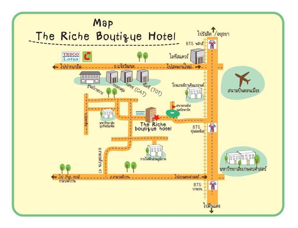 The Riche Boutique Hotel Don Mueang Airport - Resim 6