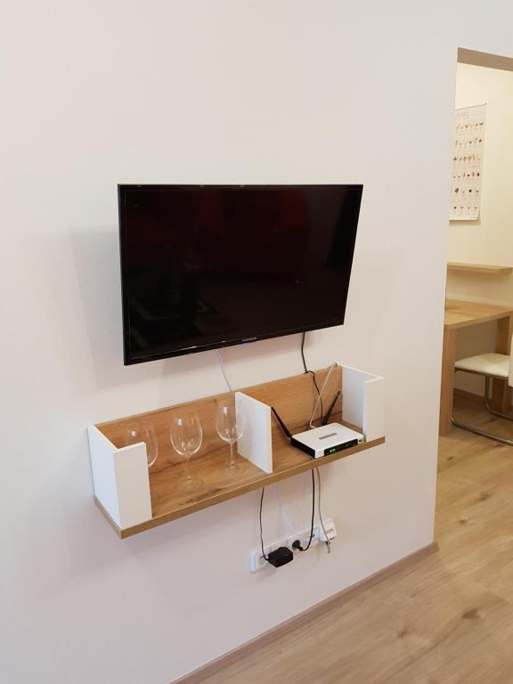 TV a/nebo společenská místnost v ubytování Apartmán Rezidence Mikulov