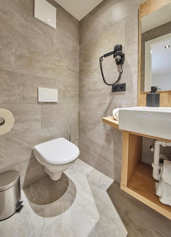 Koupelna v ubytování Chalet Fuchsbau