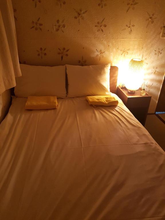Postel nebo postele na pokoji v ubytování Shinjuku Sky hostel