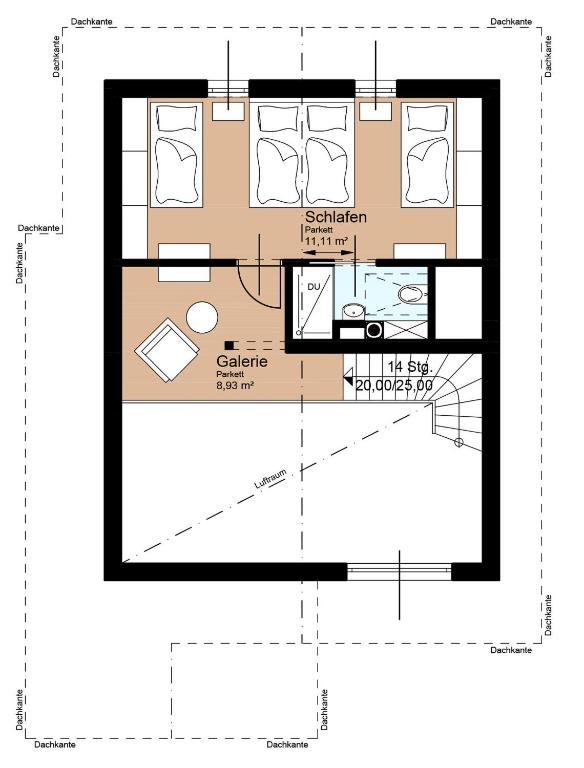 Půdorys ubytování Chalet 164
