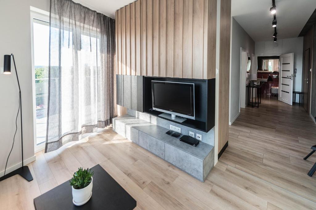 Televízia a/alebo spoločenská miestnosť v ubytovaní D Apartments Centrum Jurowiecka