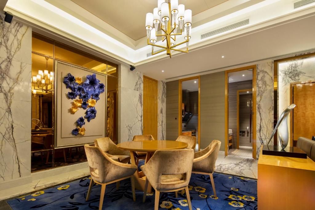 Posezení v ubytování Wyndham Shanghai Nanxiang