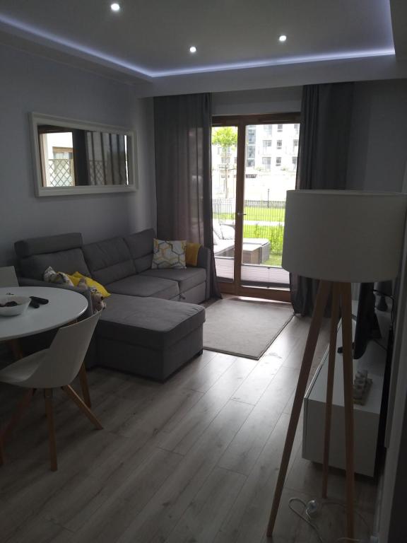 Posedenie v ubytovaní Apartament Nowa Letnica