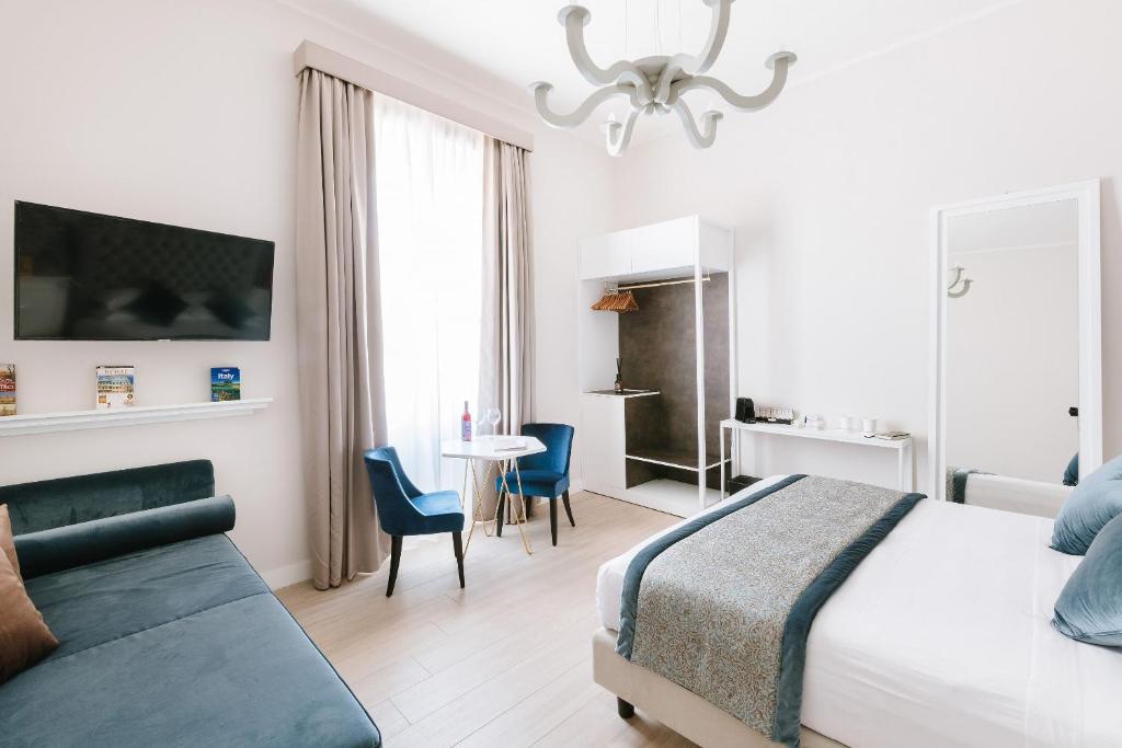 Cama ou camas em um quarto em Rhea Silvia Luxury Navona