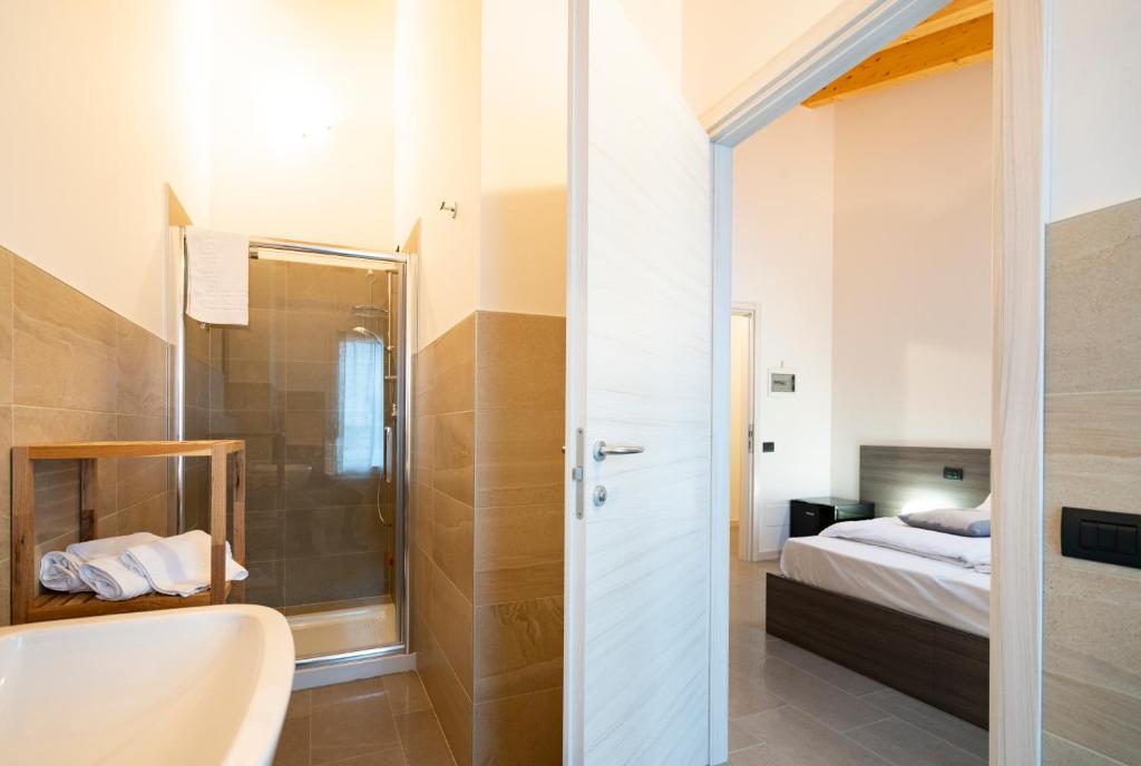 Koupelna v ubytování B&B Terrebianche