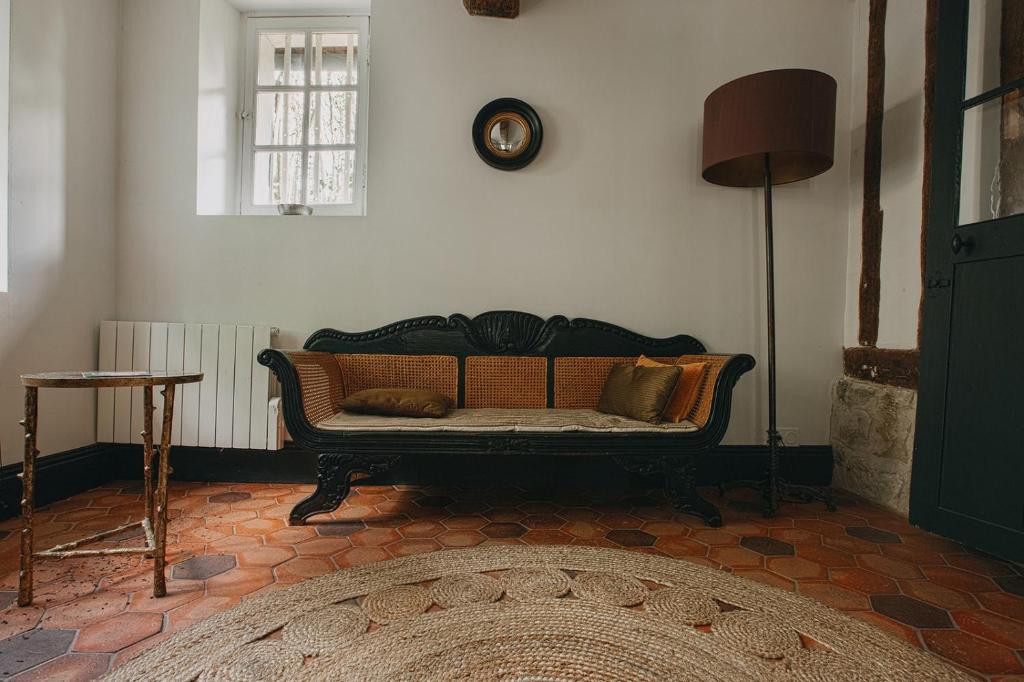 Posezení v ubytování La Dime de Giverny - Chambres d'hôtes