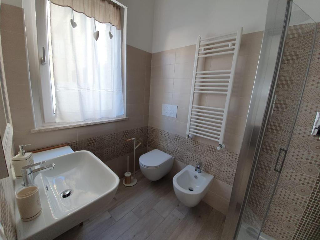 Koupelna v ubytování B&B Locanda Criloro