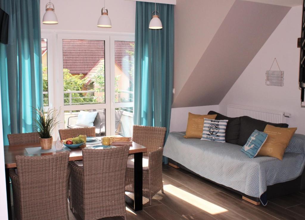 Posteľ alebo postele v izbe v ubytovaní Apartament Comfort